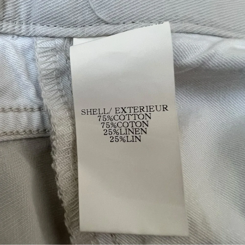 🔥‎ Theory Haydin ST Straight Fit Pants – Off White / Ivory – 34x32
